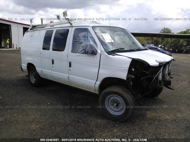 1FTNE24L29DA84111 - 2009 FORD ECONOLINE E250 VAN WHITE photo 1