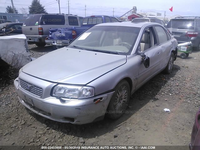 YV1TS92D441339172 - 2004 VOLVO S80 SILVER photo 2