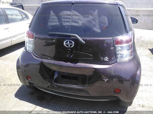 JTNJJXB00EJ027770 - 2014 TOYOTA SCION IQ PURPLE photo 6