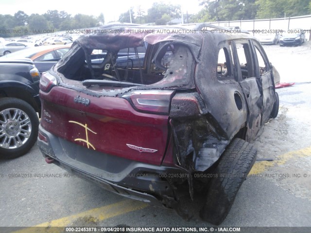 1C4PJMBS4HW566284 - 2017 JEEP CHEROKEE TRAILHAWK 红色 照片 4