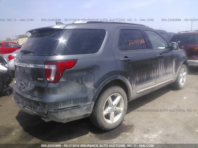 1FM5K8D81GGB55295 - 2016 FORD EXPLORER XLT SILVER photo 4