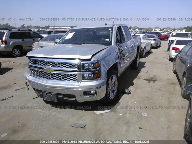 3GCPCREC8EG530751 - 2014 CHEVROLET SILVERADO C1500 LT SILVER photo 2