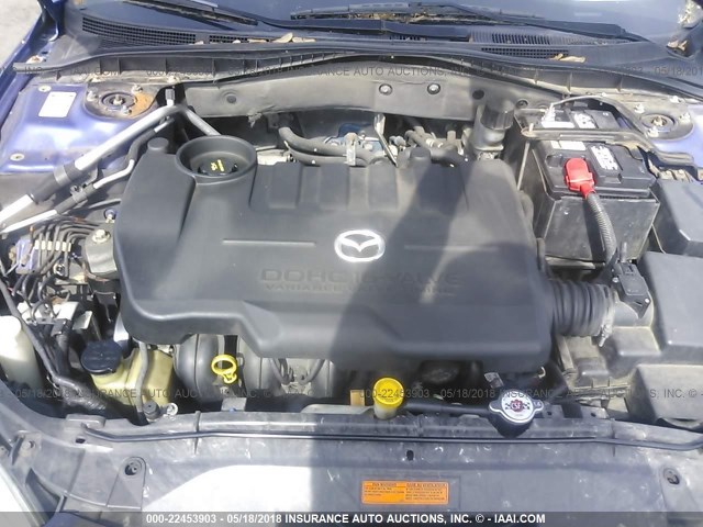 1YVFP80CX35M37150 - 2003 MAZDA 6 I BLUE photo 10