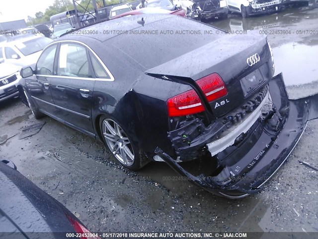 WAUMR94E29N003867 - 2009 AUDI A8 L W12 QUATTRO BLACK photo 3