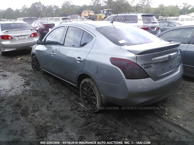 3N1CN7AP5EL835527 - 2014 NISSAN VERSA S/S PLUS/SV/SL GRAY photo 3