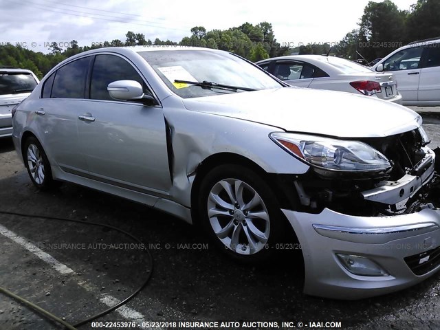 KMHGC4DD5DU212946 - 2013 HYUNDAI GENESIS 3.8L SILVER photo 1