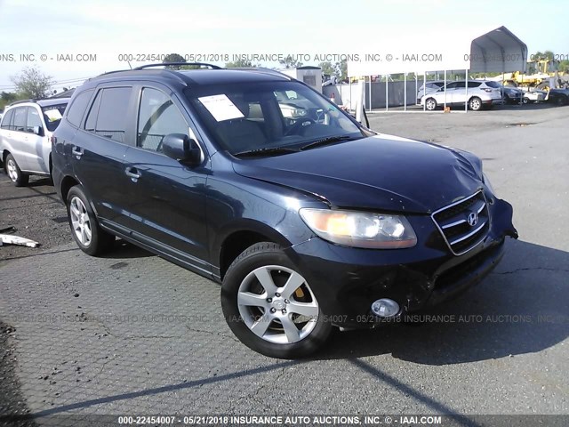 5NMSH13E67H124590 - 2007 HYUNDAI SANTA FE SE/LIMITED Navy photo 1