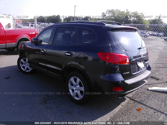 5NMSH13E67H124590 - 2007 HYUNDAI SANTA FE SE/LIMITED Navy photo 3