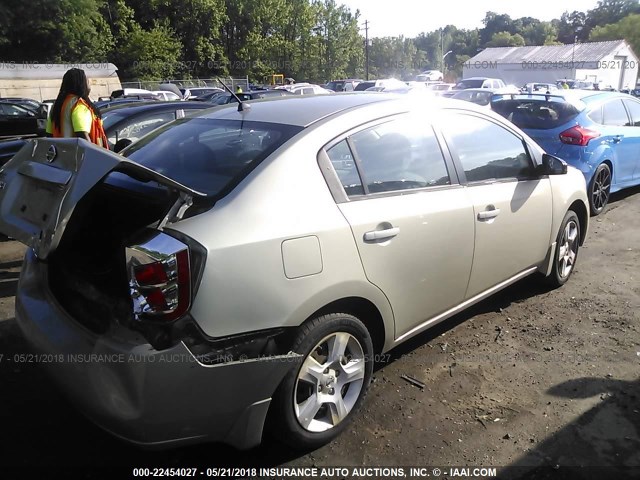 3N1AB61EX8L675867 - 2008 NISSAN SENTRA 2.0/2.0S/2.0SL GOLD photo 4