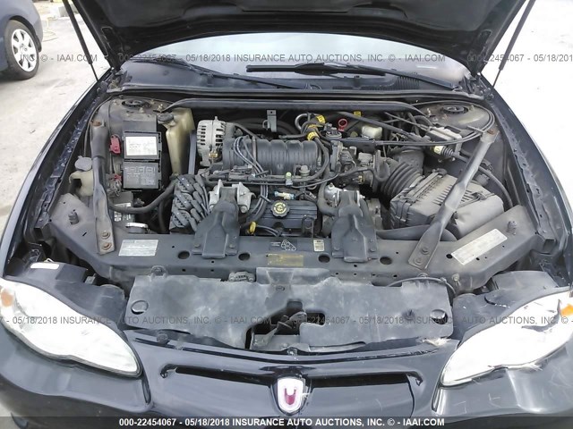 2G1WX15K119109380 - 2001 CHEVROLET MONTE CARLO SS 黑色 照片 10