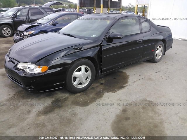 2G1WX15K119109380 - 2001 CHEVROLET MONTE CARLO SS 黑色 照片 2