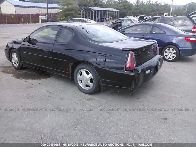 2G1WX15K119109380 - 2001 CHEVROLET MONTE CARLO SS 黑色 照片 3