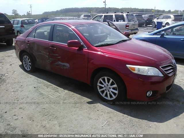 JTNBK3EK5A3049091 - 2010 TOYOTA CAMRY SE/LE/XLE RED photo 1