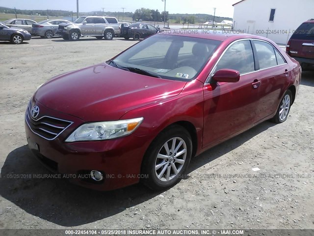 JTNBK3EK5A3049091 - 2010 TOYOTA CAMRY SE/LE/XLE RED photo 2