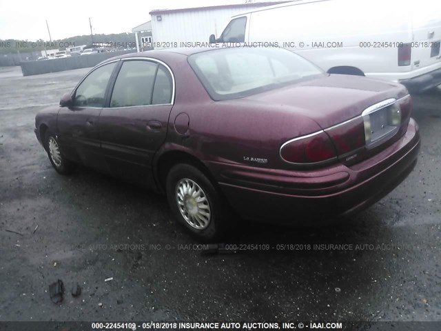 1G4HP54K2Y4155091 - 2000 BUICK LESABRE CUSTOM BURGUNDY photo 3