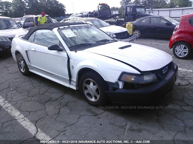 1FAFP4449YF295334 - 2000 FORD MUSTANG WHITE photo 1