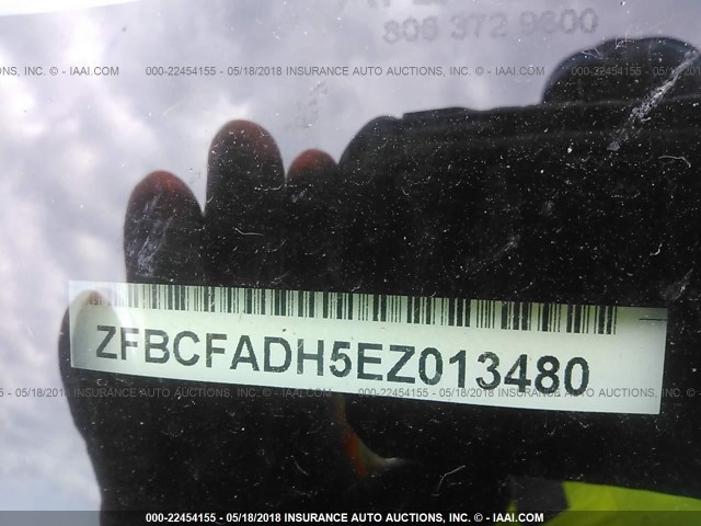 ZFBCFADH5EZ013480 - 2014 FIAT 500L TREKKING BLACK photo 9