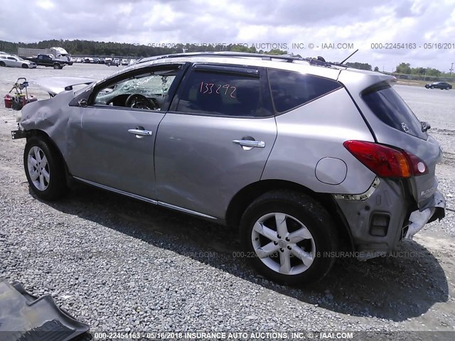 JN8AZ18U09W101982 - 2009 NISSAN MURANO S/SL GRAY photo 3