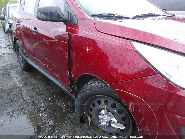 KM8JT3AB4BU119769 - 2011 HYUNDAI TUCSON GL/GLS RED photo 6