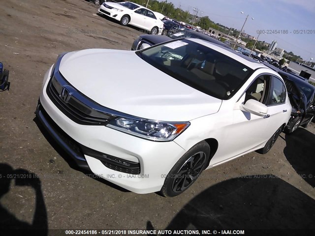 1HGCR2F84GA056735 - 2016 HONDA ACCORD EXL WHITE photo 2