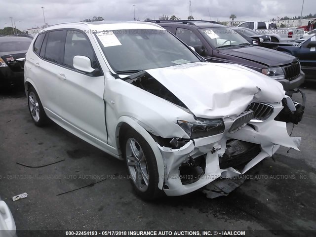 5UXWX9C5XD0A16120 - 2013 BMW X3 XDRIVE28I WHITE photo 1