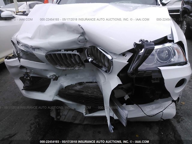 5UXWX9C5XD0A16120 - 2013 BMW X3 XDRIVE28I WHITE photo 6