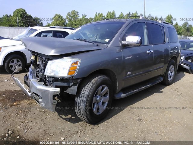 5N1AA08A96N716448 - 2006 NISSAN ARMADA SE/LE GRAY photo 2