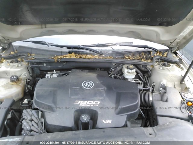 1G4HD57247U156827 - 2007 BUICK LUCERNE CXL GOLD photo 10