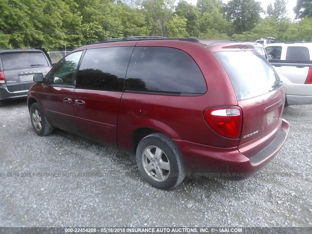 2D4GP44L06R602646 - 2006 DODGE GRAND CARAVAN SXT ბურგუნდია ფოტო 3