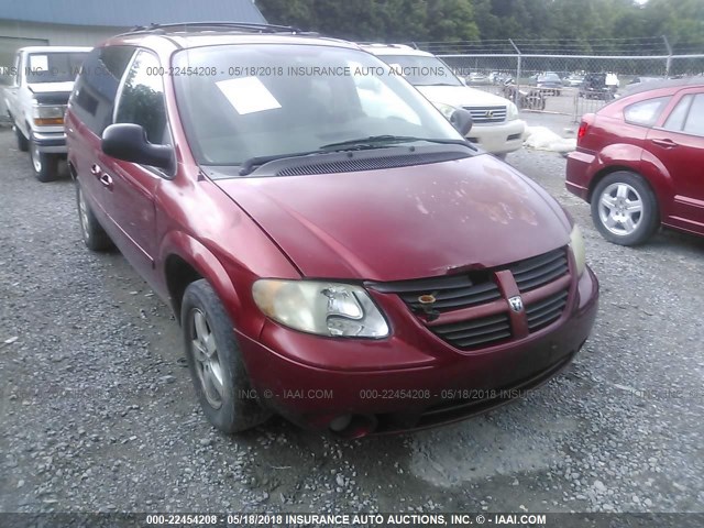 2D4GP44L06R602646 - 2006 DODGE GRAND CARAVAN SXT ბურგუნდია ფოტო 6