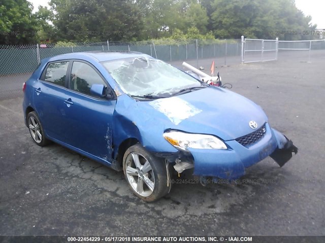 2T1KE40E49C011812 - 2009 TOYOTA COROLLA MATRIX S BLUE photo 1