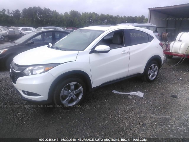 3CZRU6H5XHM700612 - 2017 HONDA HR-V EX WHITE photo 2