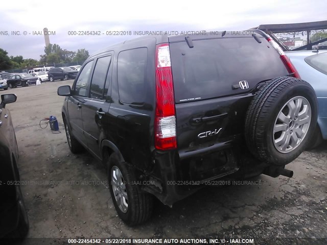 JHLRD78976C035913 - 2006 HONDA CR-V SE/EX BLACK photo 3