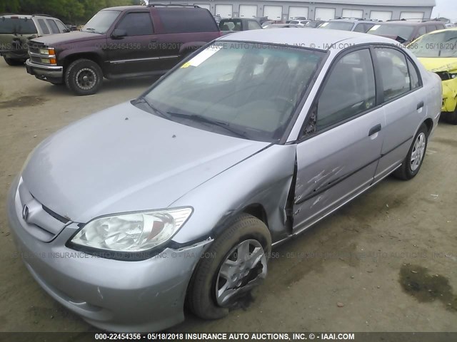 1HGES16304L020035 - 2004 HONDA CIVIC DX VP SILVER photo 6