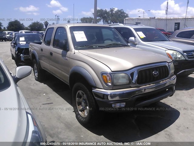 5TEGN92N73Z159907 - 2003 TOYOTA TACOMA DOUBLE CAB PRERUNNER GOLD photo 1