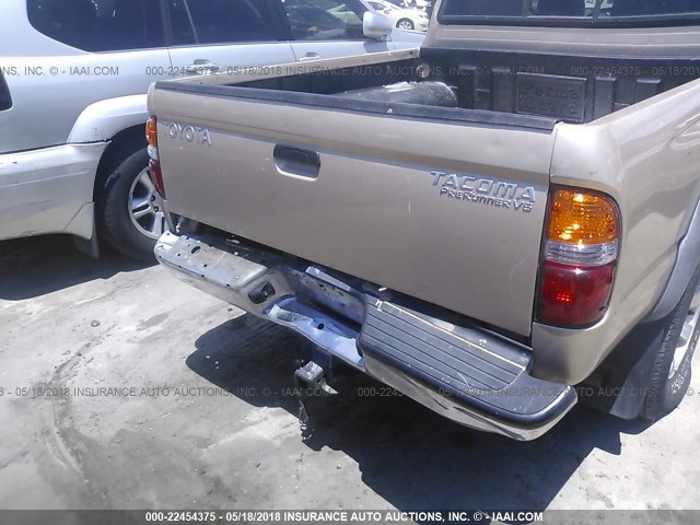 5TEGN92N73Z159907 - 2003 TOYOTA TACOMA DOUBLE CAB PRERUNNER GOLD photo 6