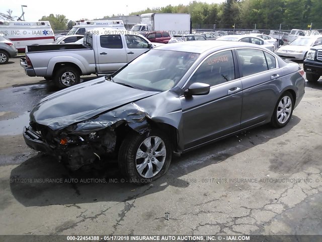 JHMCP26868C001373 - 2008 HONDA ACCORD EXL GRAY photo 2
