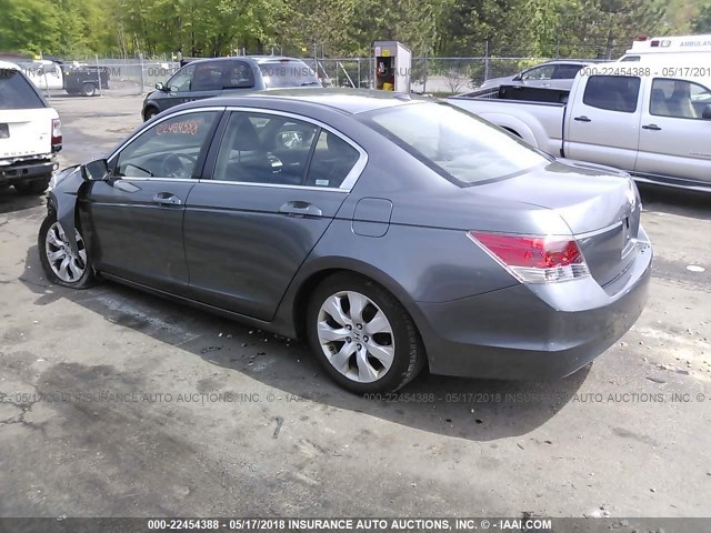 JHMCP26868C001373 - 2008 HONDA ACCORD EXL GRAY photo 3
