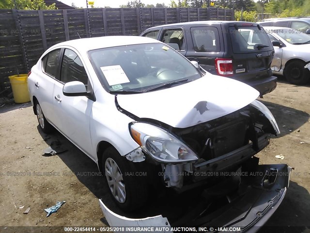 3N1CN7AP9CL884176 - 2012 NISSAN VERSA S/SV/SL WHITE photo 1