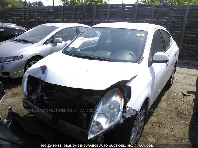 3N1CN7AP9CL884176 - 2012 NISSAN VERSA S/SV/SL WHITE photo 2