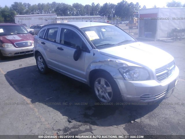 1B3HB48B88D789630 - 2008 DODGE CALIBER SXT SILVER photo 1