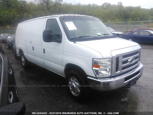 1FTNE24L48DA45213 - 2008 FORD ECONOLINE E250 VAN WHITE photo 1