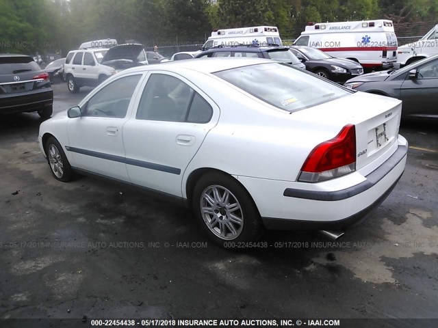 YV1RS59V942418901 - 2004 VOLVO S60 2.5T WHITE photo 3