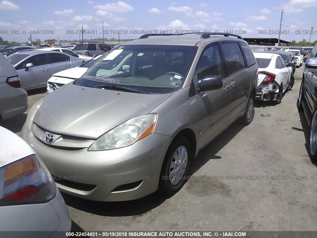 5TDZK23C69S262358 - 2009 TOYOTA SIENNA CE/LE GOLD photo 2