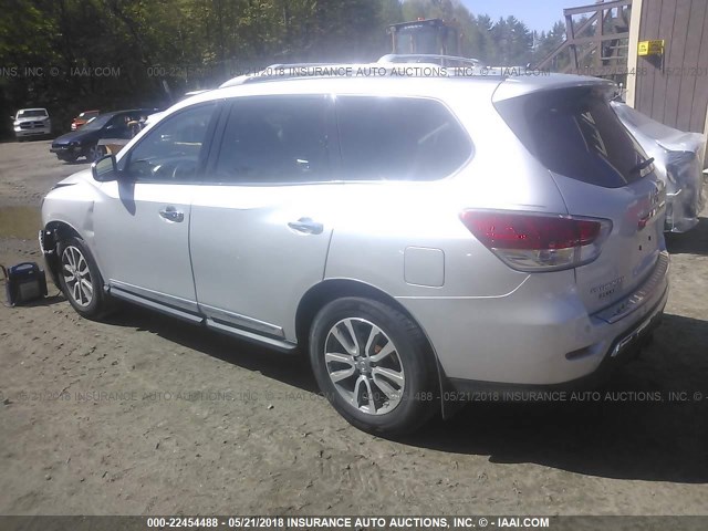 5N1AR2MM4EC688637 - 2014 NISSAN PATHFINDER S/SV/SL/PLATINUM 银色 照片 3