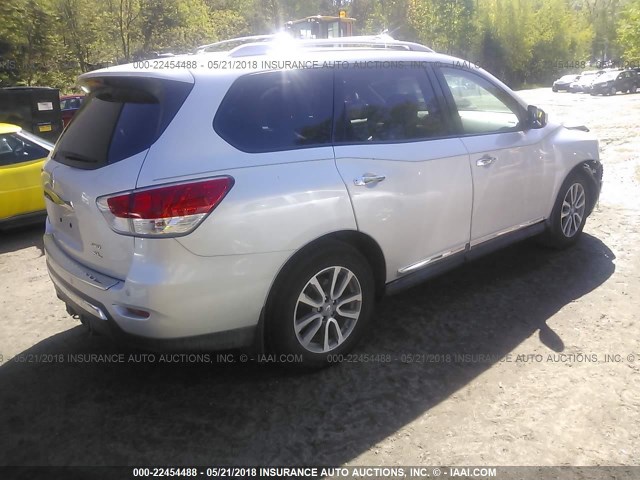 5N1AR2MM4EC688637 - 2014 NISSAN PATHFINDER S/SV/SL/PLATINUM 银色 照片 4