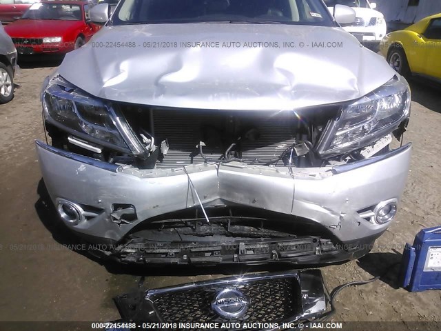5N1AR2MM4EC688637 - 2014 NISSAN PATHFINDER S/SV/SL/PLATINUM 银色 照片 6