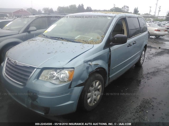 2A8HR44H08R781662 - 2008 CHRYSLER TOWN & COUNTRY LX BLUE photo 2