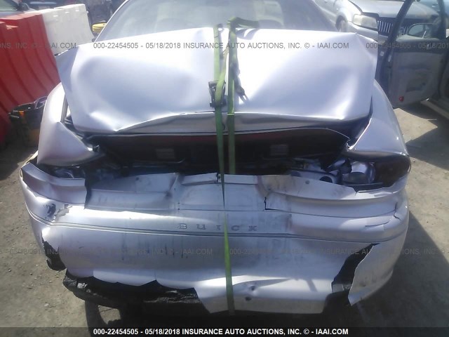 2G4WS52J621224898 - 2002 BUICK CENTURY CUSTOM SILVER photo 6