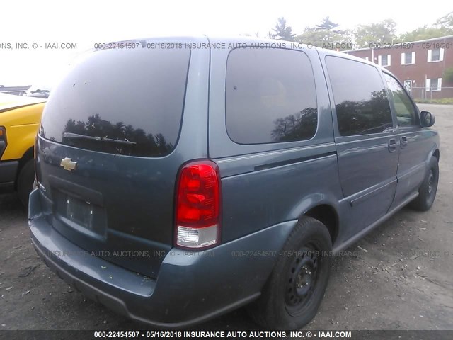 1GNDV03L95D304315 - 2005 CHEVROLET UPLANDER BLUE photo 4